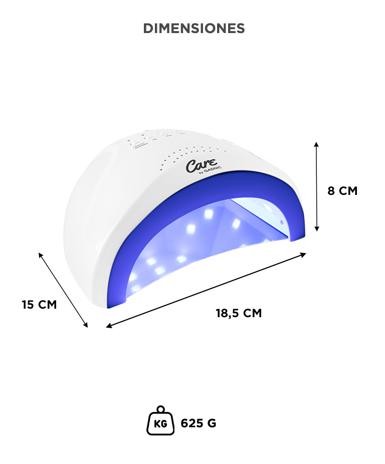 Cabina Para Uñas Care By Gadnic Ledsun UV 168W Uso Profesional - Imagen 6