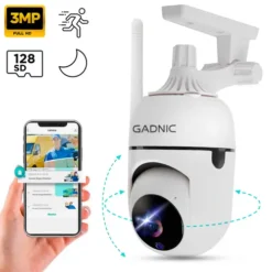 Cámara de Seguridad IP GADNIC Visión Nocturna HD Control por App