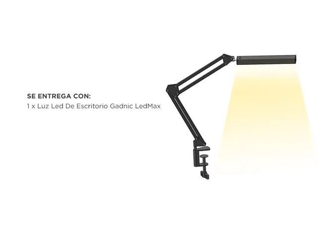 Lámpara Led De Escritorio Gadnic LedMax Con Brazo 360 - Imagen 7