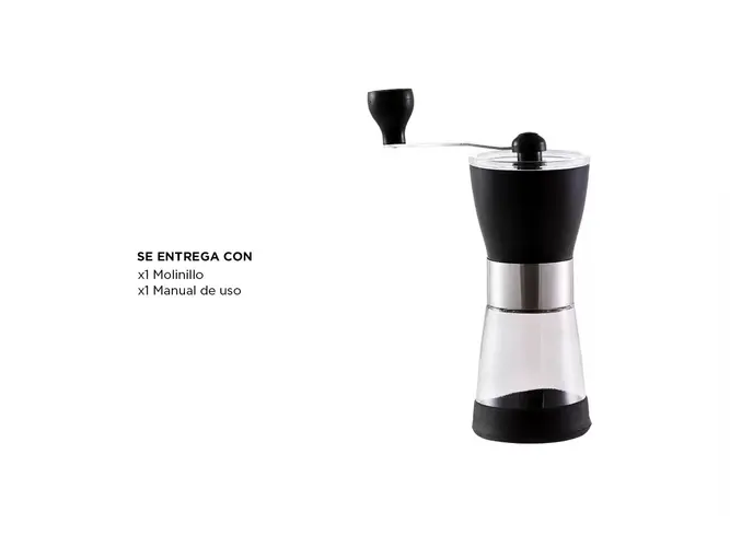 Molinillo De Cafe Manual Gadnic Portatil Ajustable En Acero Inoxidable Y ABS Para Cafe Semillas Y Especias - Imagen 7