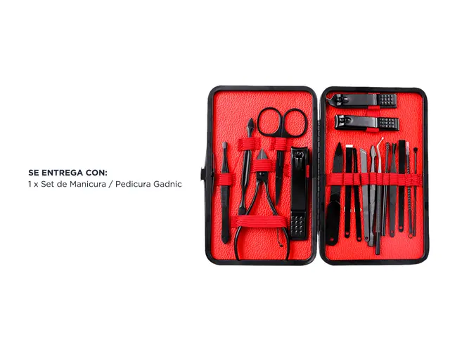 Set de Manicura Pedicura Gadnic KM90 18 Piezas - Imagen 7