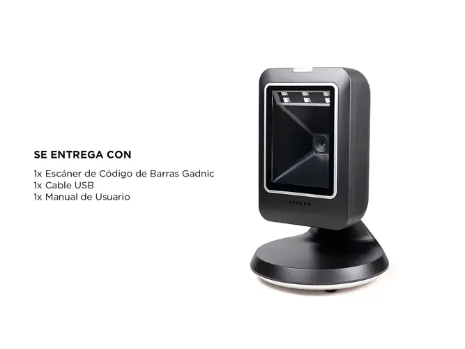 Lector de Código de Barras Gadnic EasyScan Omnidireccional 2D USB Scanner - Imagen 7
