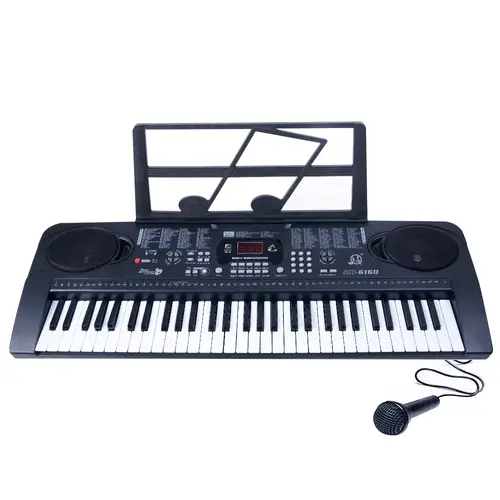 Teclado Musical MQ Organo Electronico 61 Teclas Con Microfono Parlantes Ritmos Tonos Grabación
