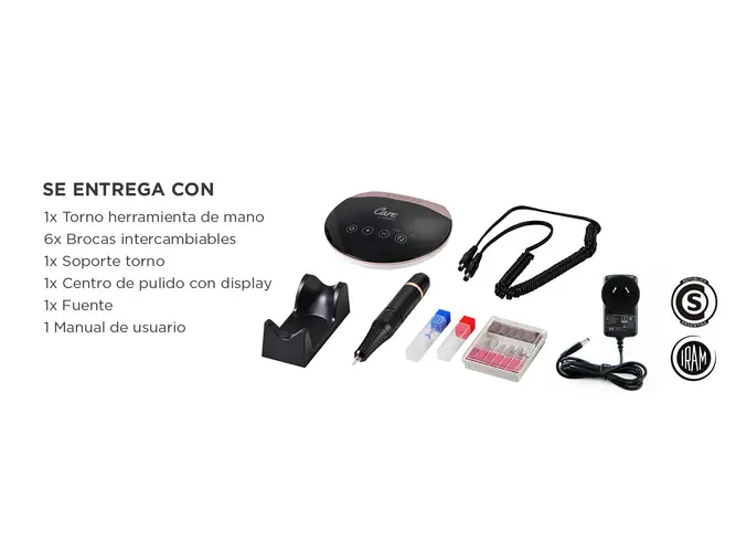 Torno Para Uñas Gadnic Centro Pulido Manicura con Pantalla Tactíl - Imagen 7