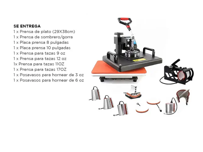 Máquina de Estampado Combinada Gadnic MS5 Multifuncional Diez en Uno - Imagen 7