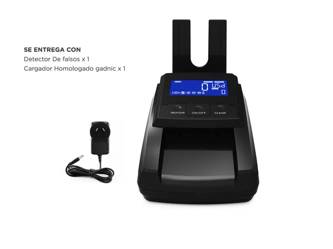 Detector De Billetes Falsos Gadnic Multimoneda Con Display Digital Conteo Automatico - Imagen 7