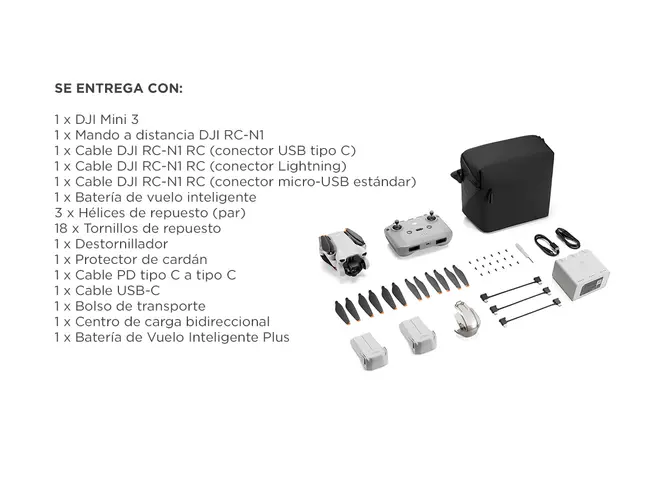 Drone con Cámara DJI Mini 3 Fly More Combo Full HD 4K - Imagen 7