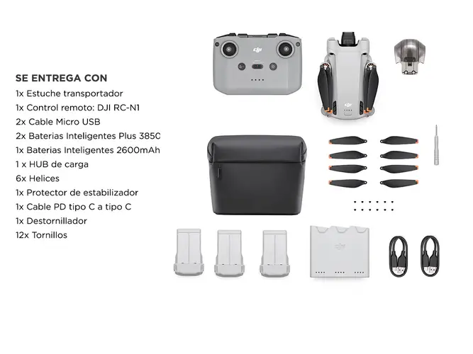 DJI Mini 3 Pro Fly More Combo Plus 3 Bater??as Control Remoto Drone con Camara - Imagen 7