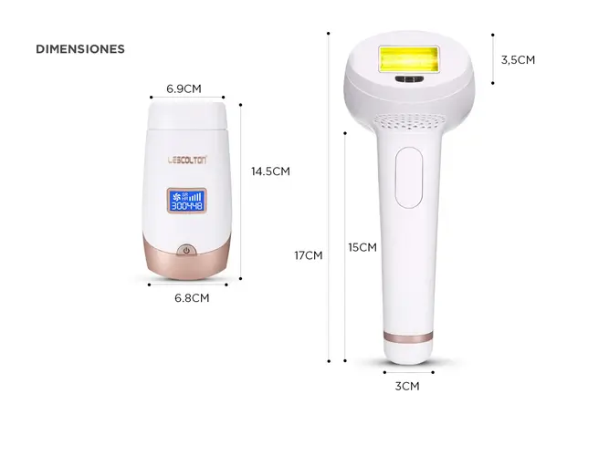 Depiladora IPL Laser LESCOLTON T009i 2 Cabezales - Imagen 6