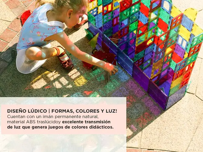 Juegos Magnéticos Gadnic Bloques De Construcción Para Niños 100 Piezas - Imagen 5
