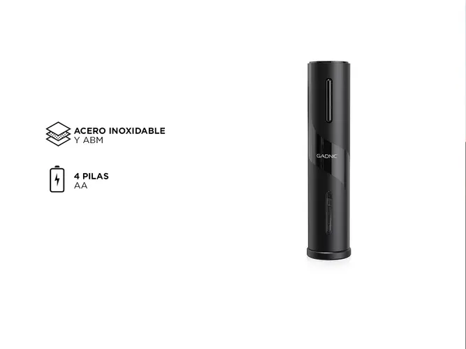 Set para Vino Gadnic V8094 Sacacorchos Automático Vertedor Cortador - Imagen 5