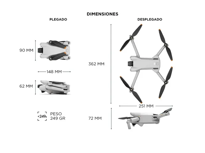 Drone DJI Mini 3 Control Remoto DJI RC-N1 - Imagen 5