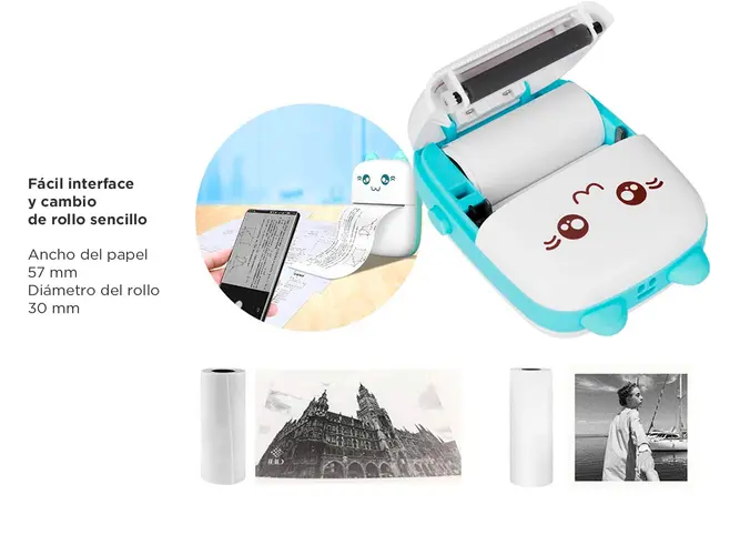 Mini Impresora Térmica Portátil Gadnic - Imagen 5