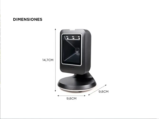 Lector de Código de Barras Gadnic EasyScan Omnidireccional 2D USB Scanner - Imagen 6