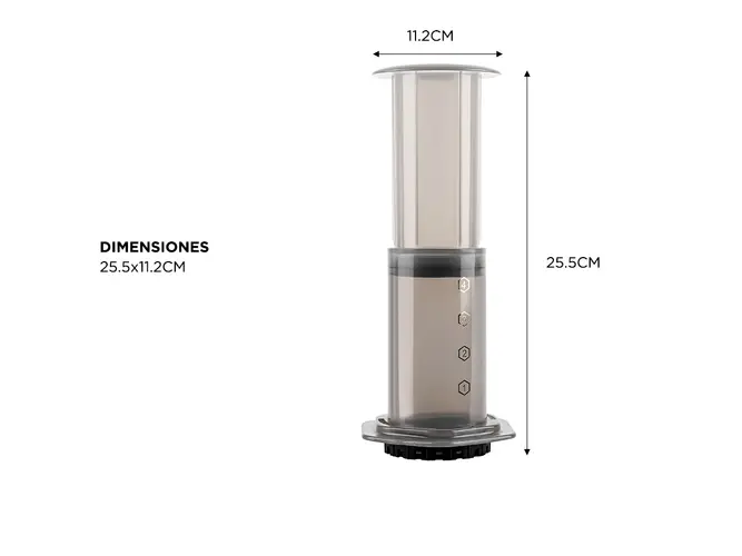 Kit Cafetera Gadnic CukPress Prensa Tipo Aeropress Portátil Accesorios - Imagen 6