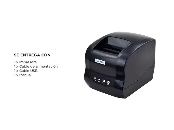 Impresora Térmica Directa XPrinter 365B de Etiqueta - Imagen 7