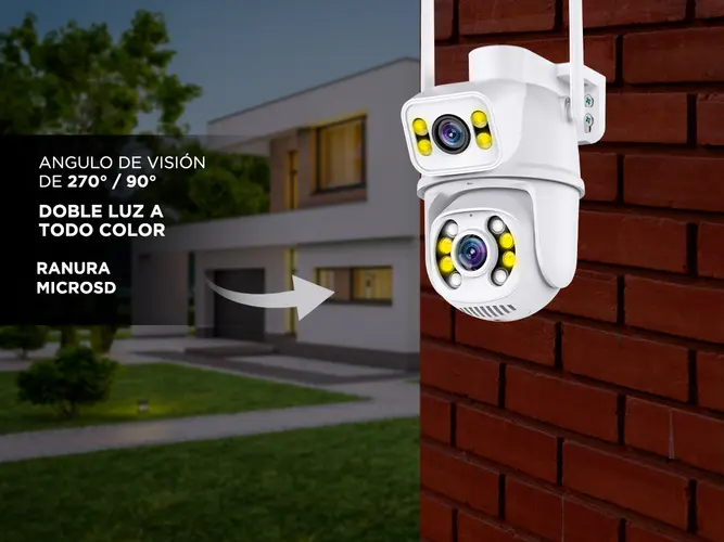 Cámara de Seguridad Gadnic Doble Lente 8MP Resistente Al Agua - Imagen 4