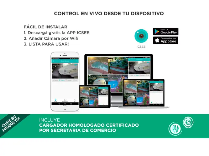 Cámara de Seguridad Gadnic Doble Lente 8MP Resistente Al Agua - Imagen 6