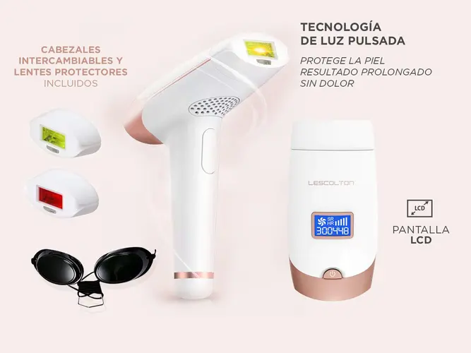 Depiladora IPL Laser LESCOLTON T009i 2 Cabezales - Imagen 5