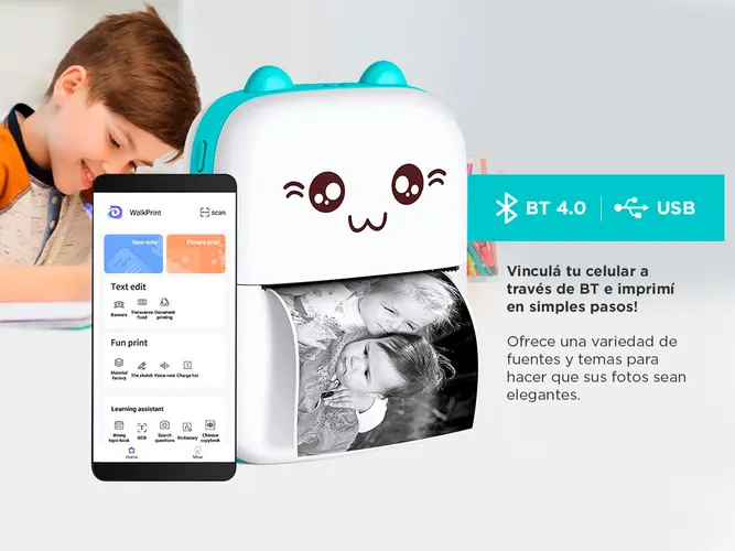 Mini Impresora Térmica Portátil Gadnic - Imagen 4