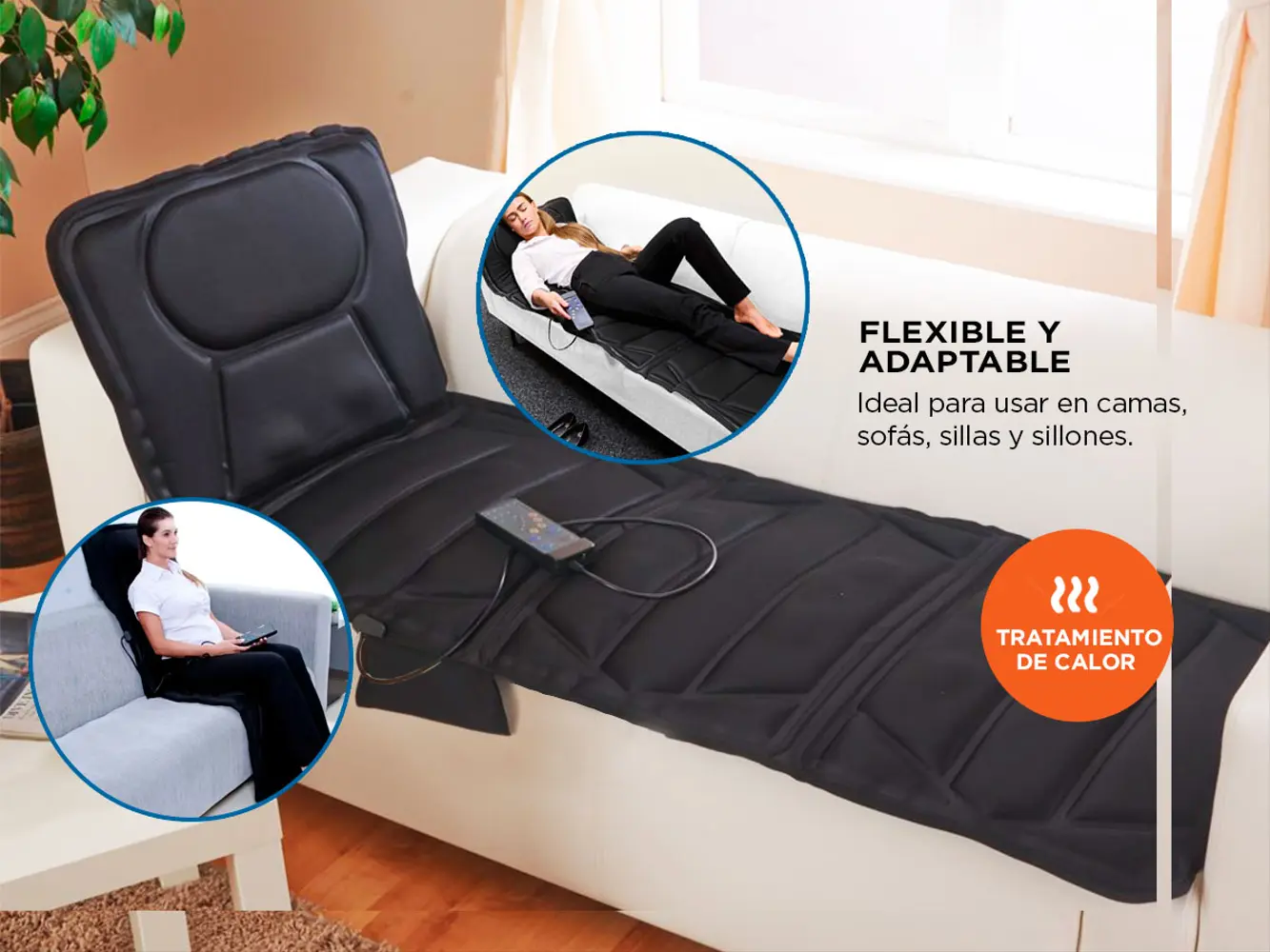 Masajeador Gadnic Mat Massager 10 Motores 5 Modos Terapia de Calor - Imagen 5