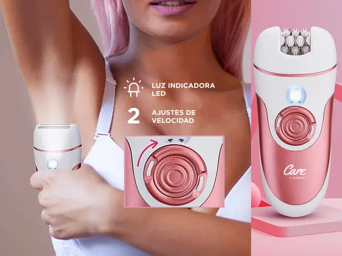 Depiladora eléctrica 4 en 1 Gadnic para mujer pierna cara inalámbrica recargable USB - Imagen 4