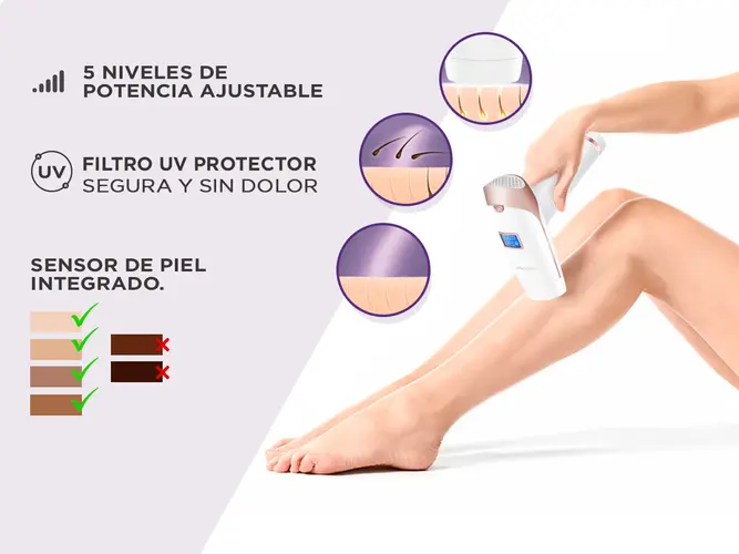 Depiladora IPL Laser LESCOLTON T009i 2 Cabezales - Imagen 4