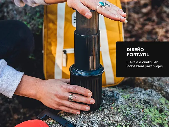 Kit Cafetera Gadnic CukPress Prensa Tipo Aeropress Portátil Accesorios - Imagen 4