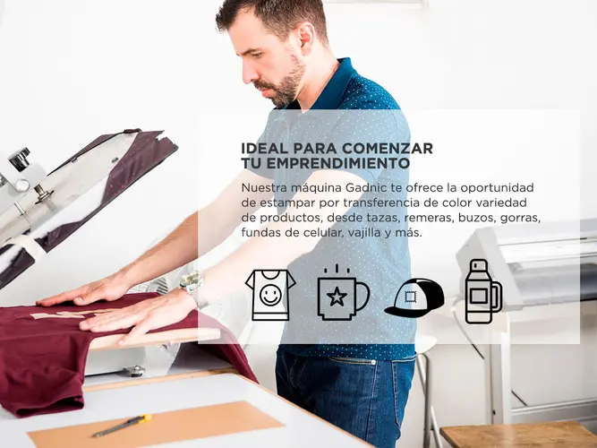 Máquina de Estampado Combinada Gadnic MS5 Multifuncional Diez en Uno - Imagen 4