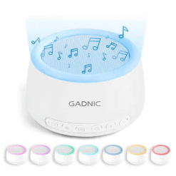 Maquina De Ruido Blanco Gadnic FR5 Bluetooth 32 Sonidos Para Dormir