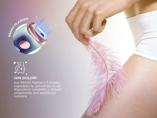 Depiladora Láser IPL Care By Gadnic Flyz - Portátil 5 Niveles de Potencia Uso Unisex Tecnología de Luz Pulsada - Imagen 3