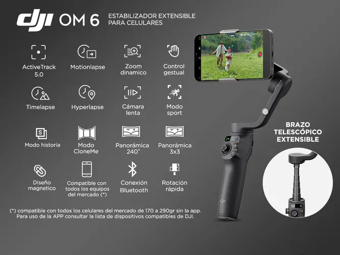 Estabilizador DJI Osmo Mobile 6 - Imagen 2