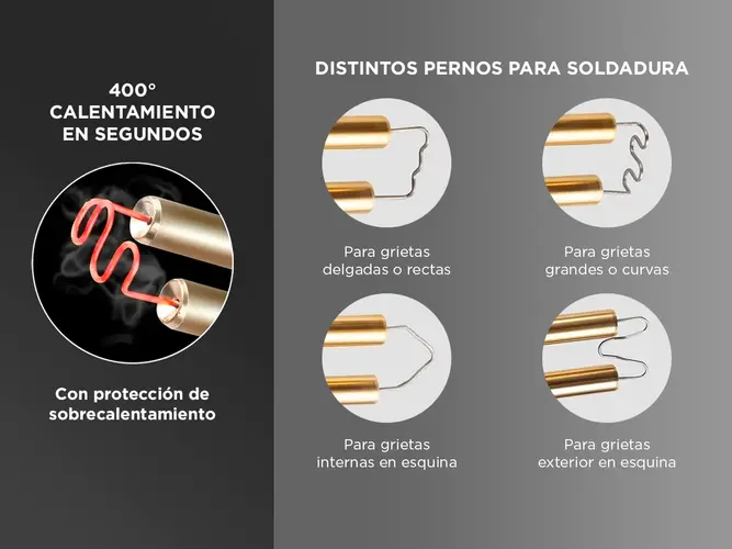 Pistola Soldadora de Plástico Gadnic 36W De Rápido Calentamiento - Imagen 3