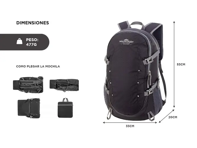 Mochila Plegable Ziyen Capacidad 40L - Imagen 5
