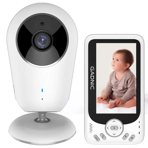Baby Monitor Gadnic Visión Nocturna Pantalla LSD Audio Bidireccional Sistema VOX