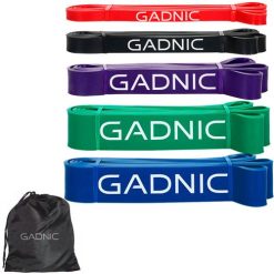 Bandas Elásticas Gadnic Kit x5 Isométricas 5 Intensidades Super Resistentes